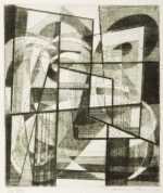 Print by Werner Drewes: Laocoon Contrasting Rhythms, represented by Childs Gallery