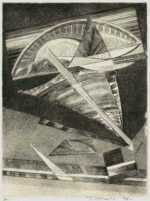 Print by Werner Drewes: Swinging Motion (Schwingende Bewegung), represented by Childs Gallery