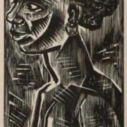 Print by Werner Drewes: Young Negress, represented by Childs Gallery