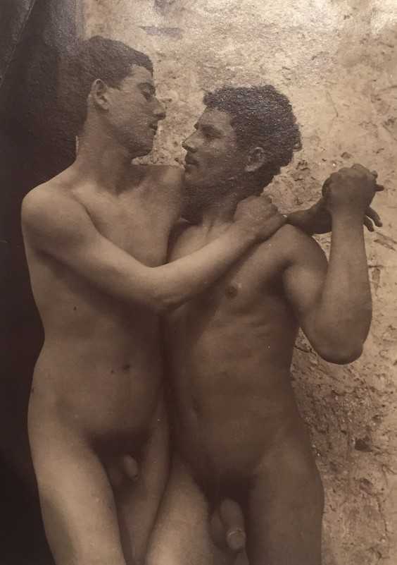 Photograph By Wilhelm Von Gloeden: [nude Males Embrace] At Childs Gallery