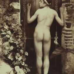 Photograph By Wilhelm Von Gloeden: [nude Sicilian Young Man From The Rear] At Childs Gallery