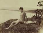 Photograph By Wilhelm Von Gloeden: [nude Young Sicilian Man, Resting On A Blanket] At Childs Gallery