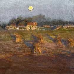 Painting by William Partridge Burpee: Harvest Moon, available at Childs Gallery, Boston