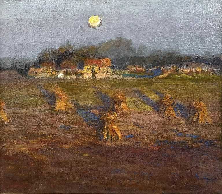 Painting by William Partridge Burpee: Harvest Moon, available at Childs Gallery, Boston