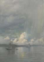 Pastel by William Partridge Burpee: Summer Shower, available at Childs Gallery, Boston