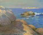 Pastel by William Partridge Burpee: Thatcher's Island, East Gloucester, available at Childs Gallery, Boston