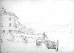 Drawing by William Callow: Cadenabbia [Lake Como opposite Bellagio, Italy], represented by Childs Gallery