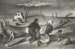 Print by William Gropper: Uprooted, represented by Childs Gallery