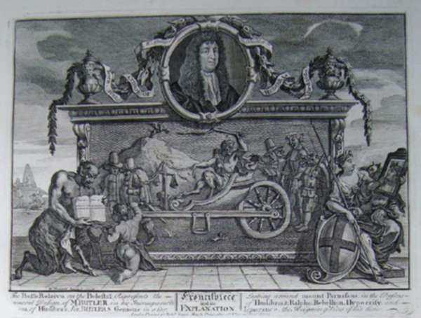 Print by William Hogarth: Frontispiece, represented by Childs Gallery