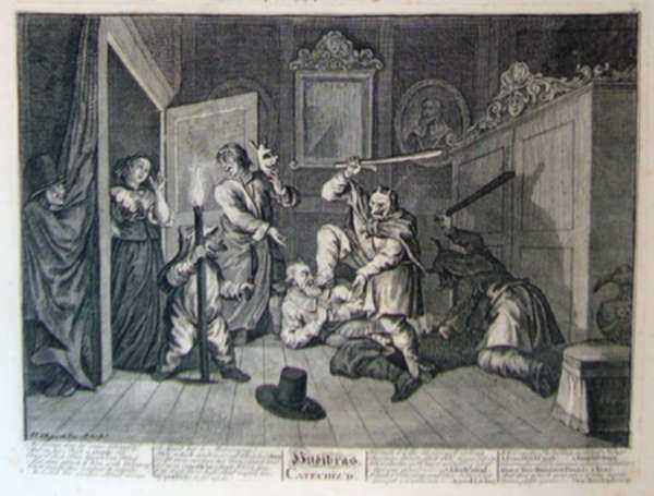 Print by William Hogarth: Hudibras Catechized, represented by Childs Gallery