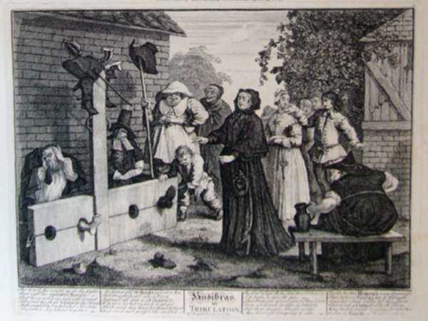 Print by William Hogarth: Hudibras in Tribulation, represented by Childs Gallery