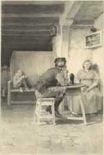 Watercolor by William Ladd Taylor: The Mug, represented by Childs Gallery