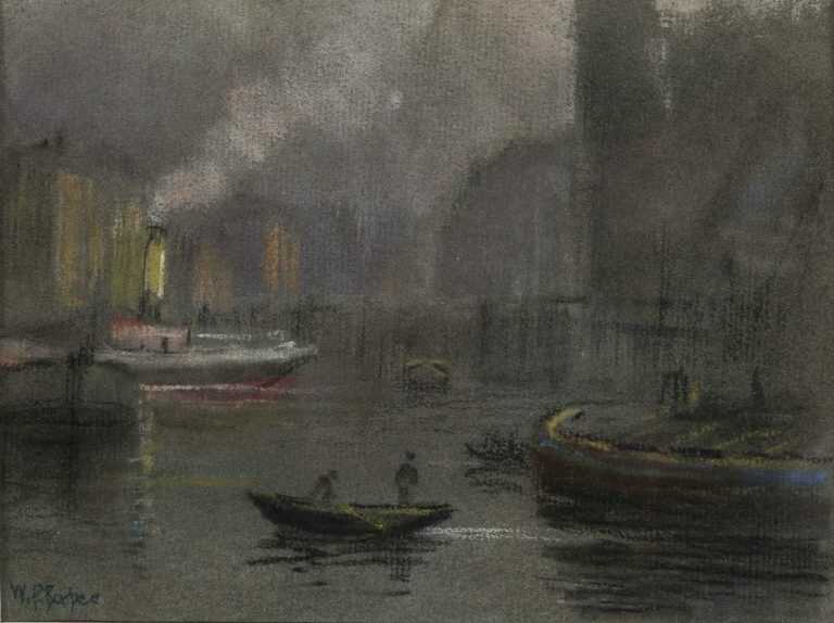 Pastel By William Partridge Burpee: [berlin Waterway] At Childs Gallery