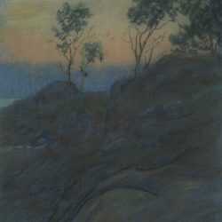 Pastel By William Partridge Burpee: [blue Rocky Mountain] At Childs Gallery
