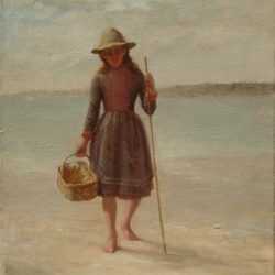 Painting By William Partridge Burpee: [fisherman's Daughter] At Childs Gallery
