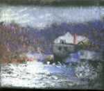 Pastel by William Partridge Burpee: Ice Flows, represented by Childs Gallery
