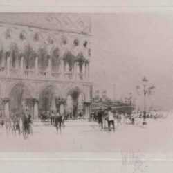 Print by William Walcot: The Doge's Palace Venice, represented by Childs Gallery