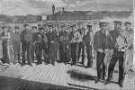 Print by Winslow Homer: Crew of the United States Steam Sloop – “Colorado” Shipped at Boston June 1861, available at Childs Gallery, Boston