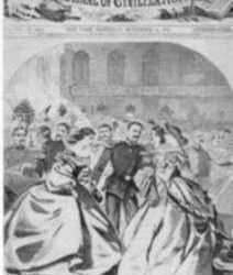 Print by Winslow Homer: The Russian Ball - In the Supper Room, represented by Childs Gallery